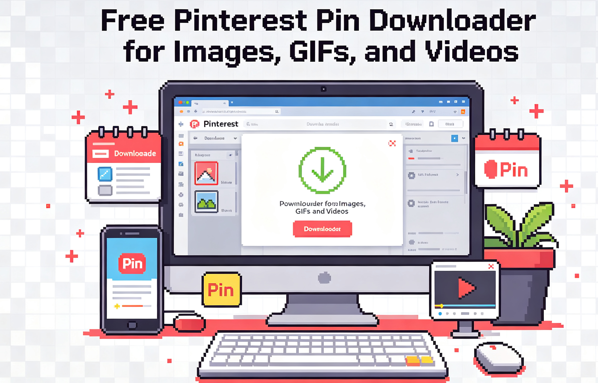 Free Pinterest Pin Downloader for Images, GIFs, and Videos