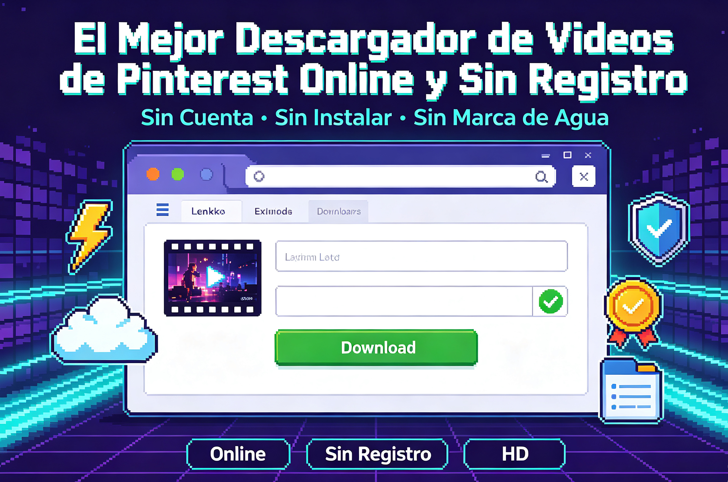 El Mejor Descargador de Videos de Pinterest Online y Sin Registro