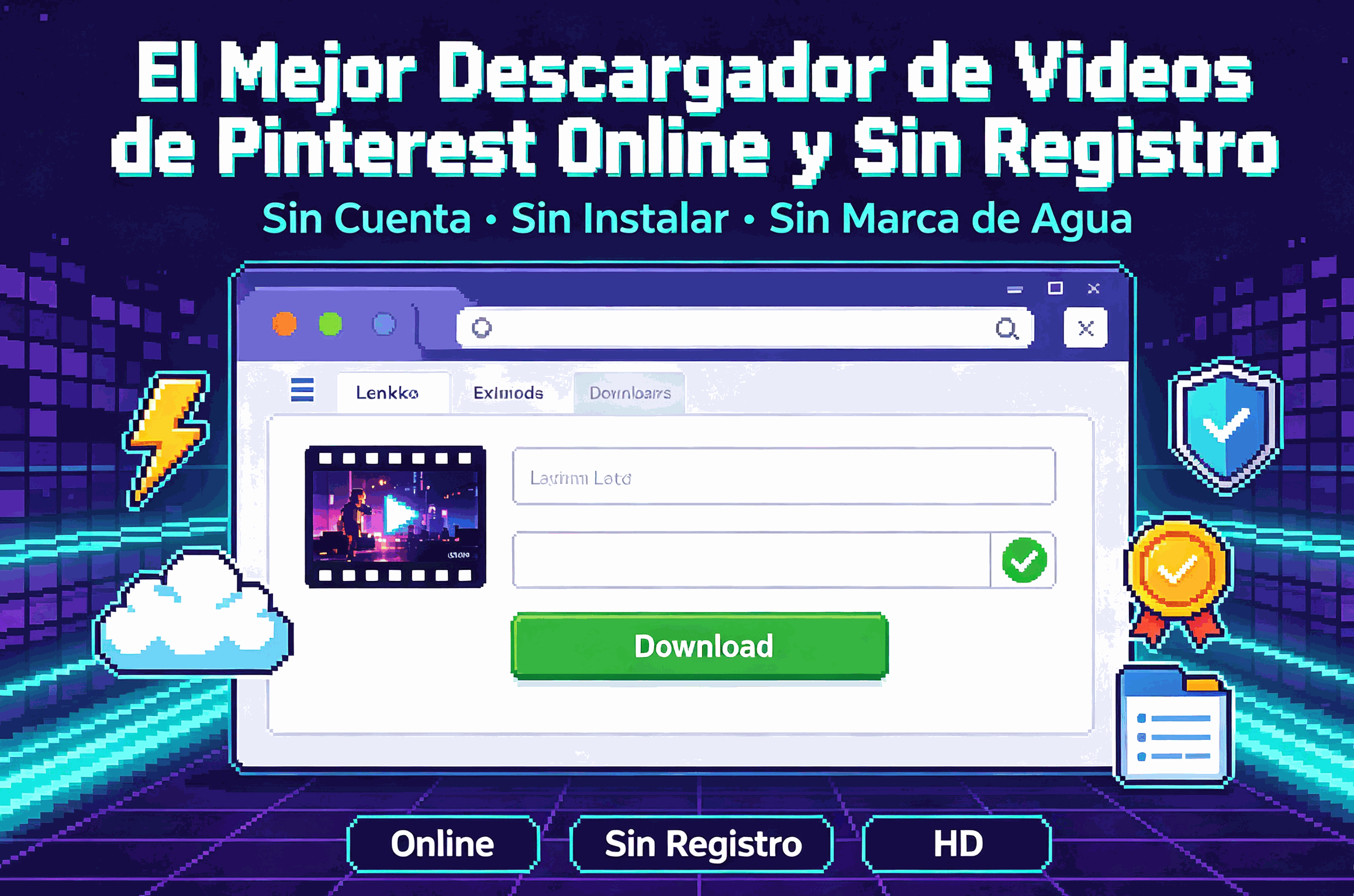 El Mejor Descargador de Videos de Pinterest Online y Sin Registro